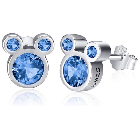 Sparkling Mouse Earrings With Cubic Zirconia - Picture 5 of 8